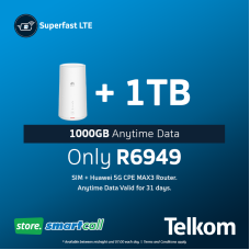 Huawei 5G CPE MAX3 White + 1TB Telkom LTE Data